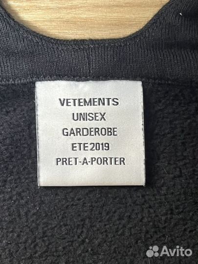 Vetements худи оригинал