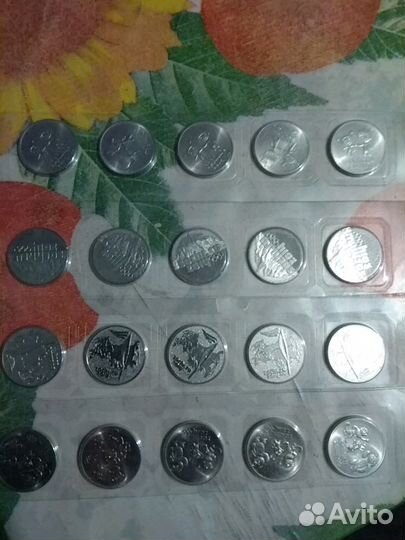 Монета 25р. Сочи 2014г. Комплект 4штуки