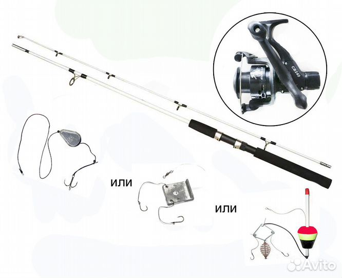 Удочка крокодил на сома, карпа, толстолоба