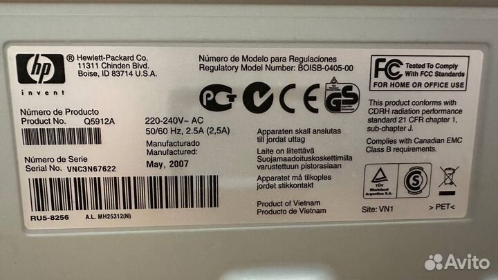 Принтер hp laserjet 1022 ч/б