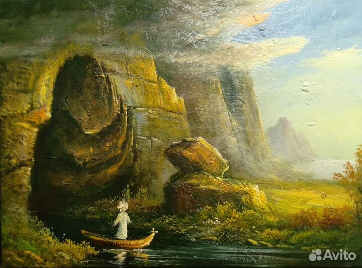 Картины пейзаж 30х40 см холст масло много разные