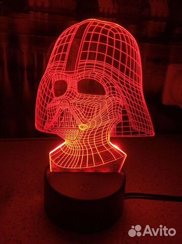 Ночник 3d Дарт Вейдер. Звёздные войны