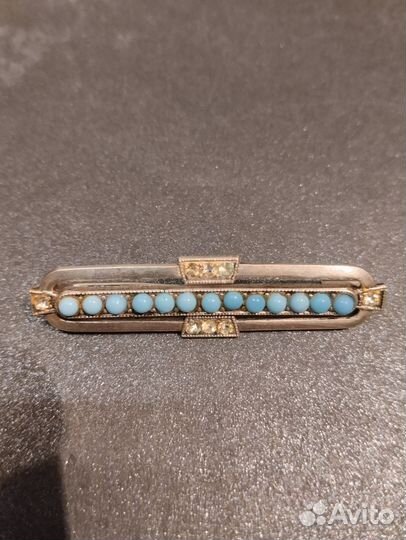 Винтажная брошь серебро