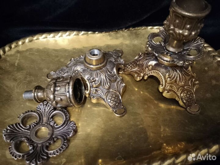 Подсвечник бронза. Италия. Винтаж