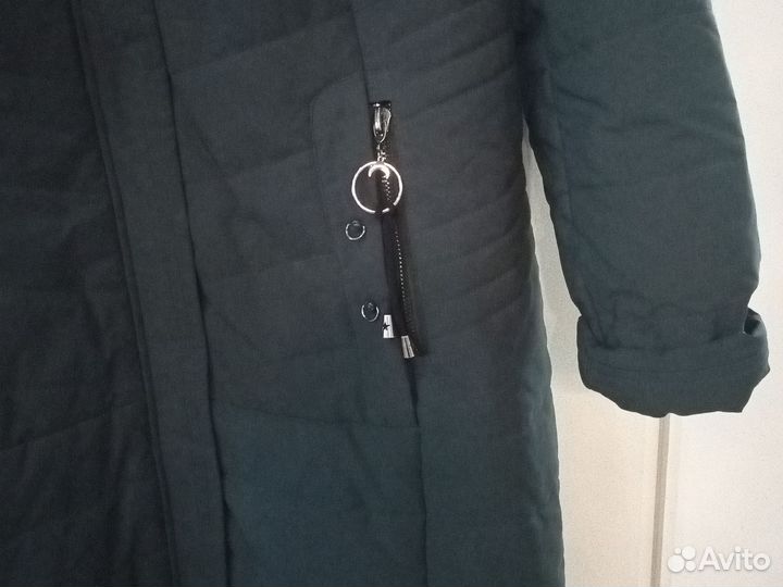 Пальто женское зимнее, стеганое, 66-68 разм