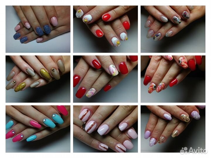 Маникюр, педикюр, наращивание ногтей