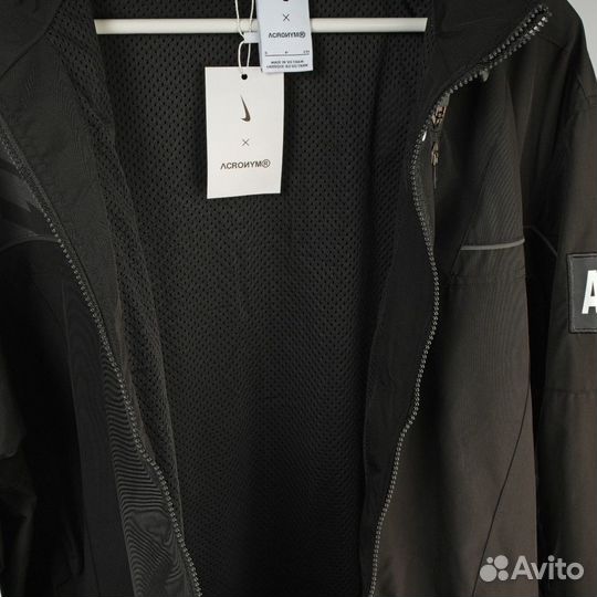 Ветровка nike acronym унисекс S M L XL черная