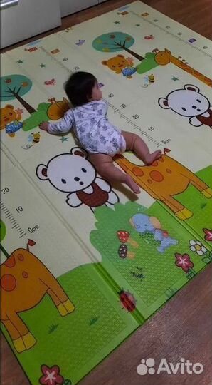 Детский коврик для ползания новый (заводской брак)
