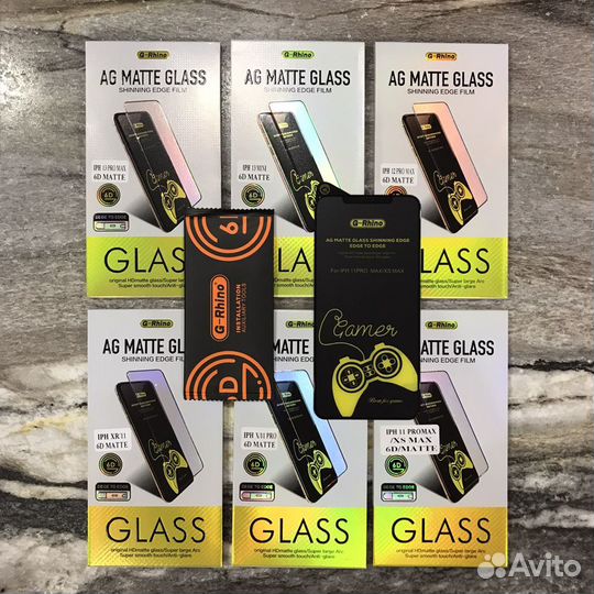 Матовое стекло для iPhone премиум класса