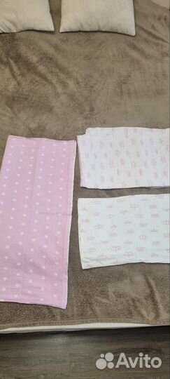 Бортики в кроватку для девочки