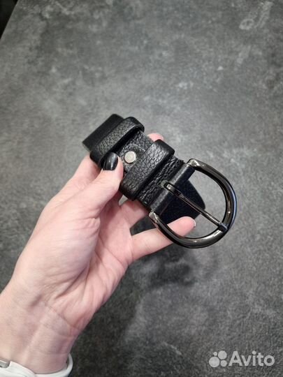 Ремень женский кожаный. Зернистая кожа