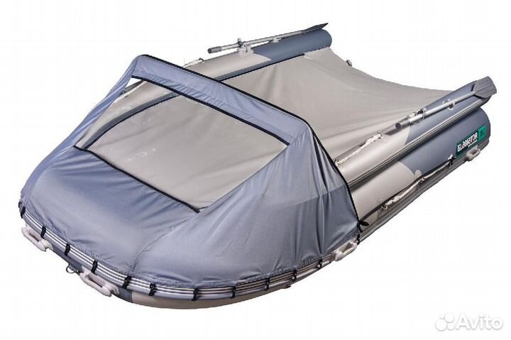 Лодка пвх Нднд Gladiator E380X светло/темно-серый