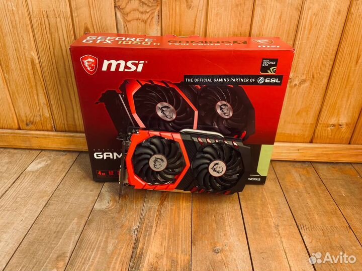 Игровая видеокарта MSI GTX 1050 Ti Gaming X 4G