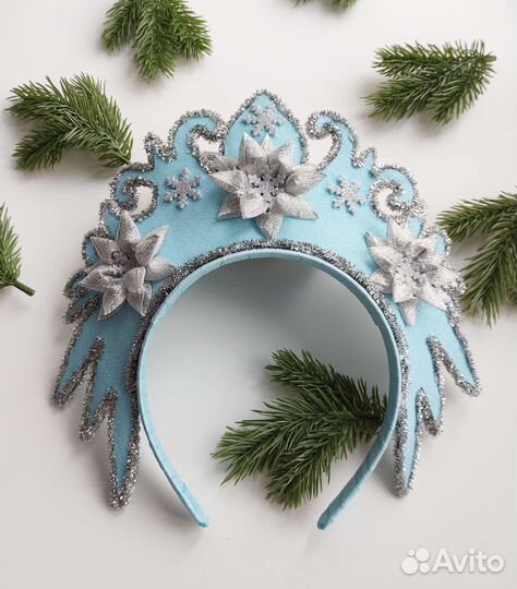 Ободок корона новогодняя.Карнавальный костюм