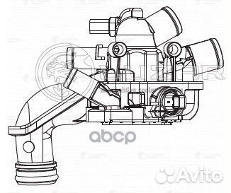 Термостат в сборе для а/м PSA 308 (07) /C4 (10