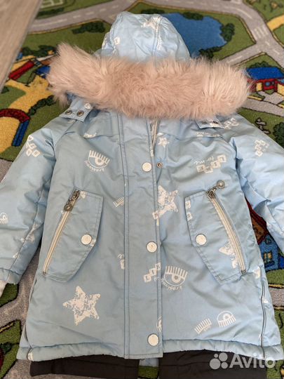 Продам зимний костюм для девочки 110