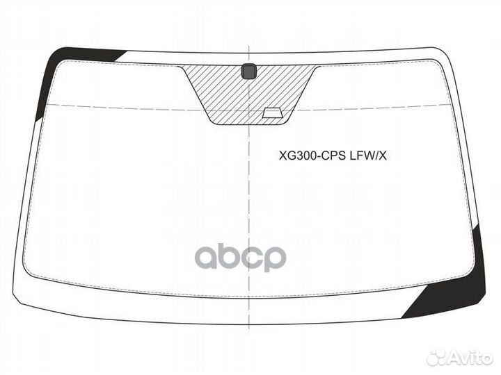 Стекло лобовое + дд hyundai grandeur XG300 4D 0