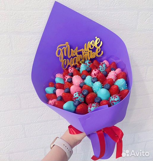 Букет из клубники в шоколаде