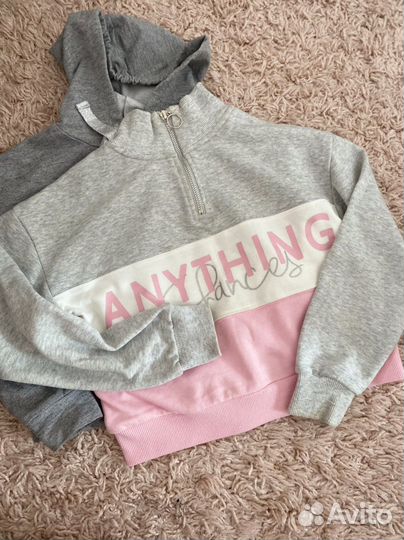 Толстовки укороченные для девочки