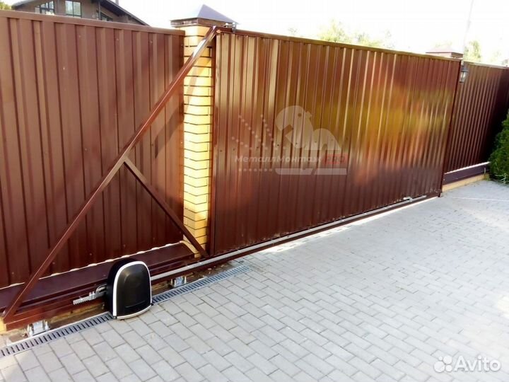 Откатные ворота с установкой. Гарантия