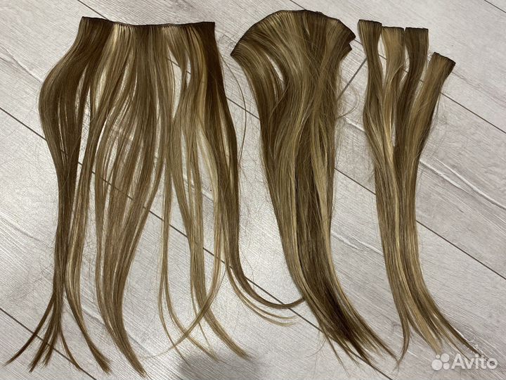 Волосы на заколках искусственные