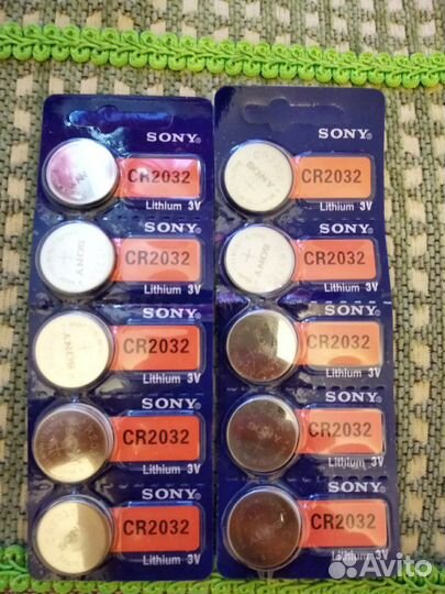 Батарейки Sony CR2032, 10 шт