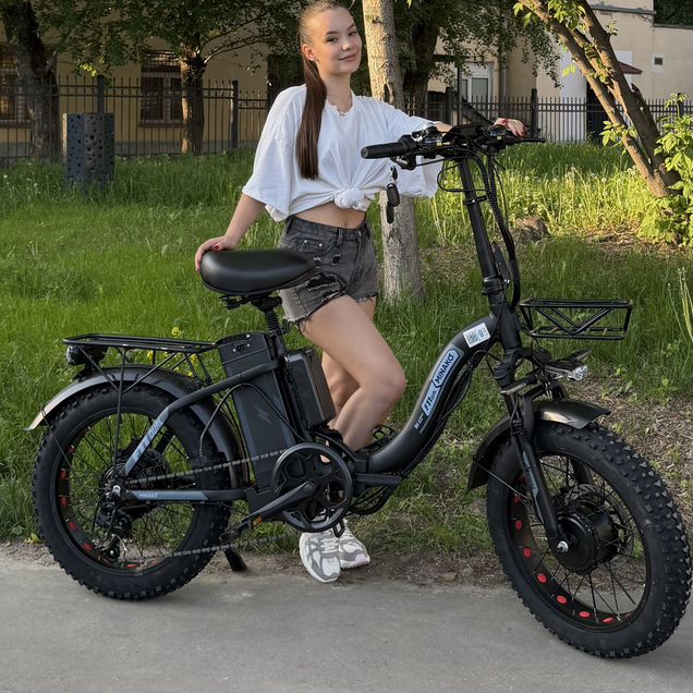 Электровелосипед Minako F11 Dual черный