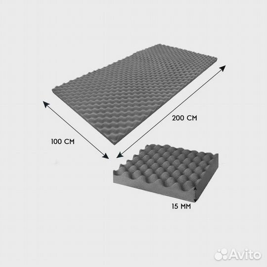 Акустический поролон волна / Шумология Wave 3D
