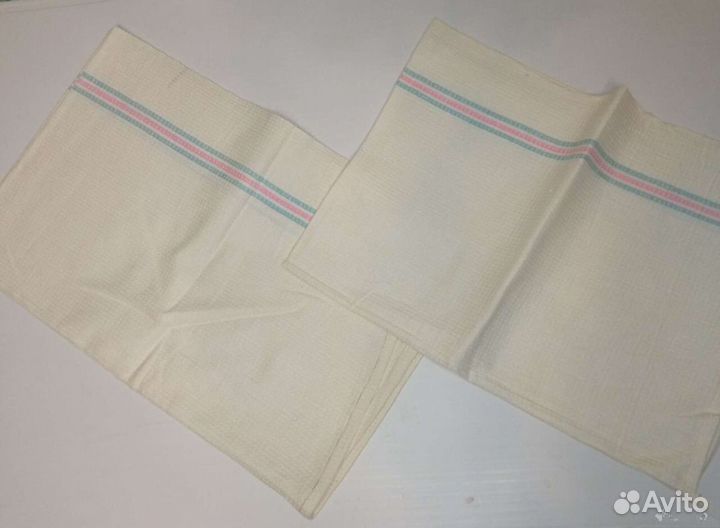 Полотенца СССР лен махровое вафельное