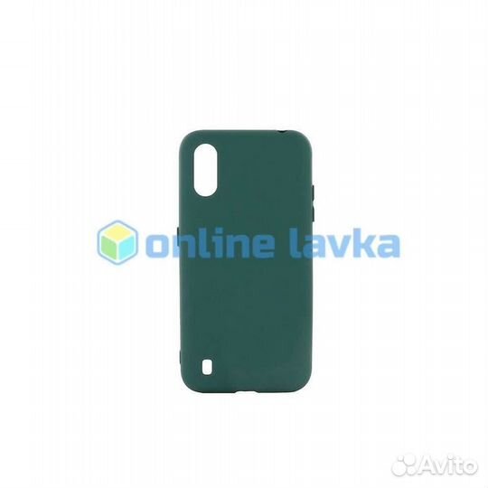 Чехол силиконовый Case для Samsung A01 изумрудный
