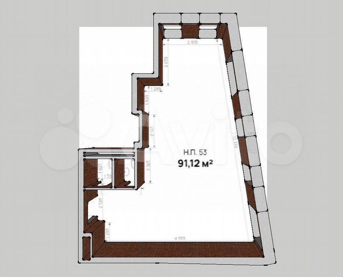 Коммерческое помещение 91 м²