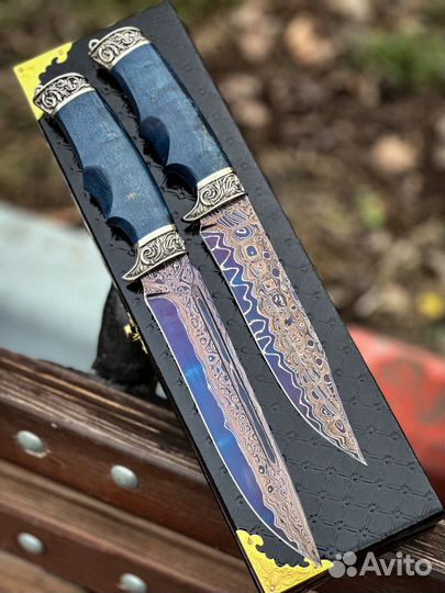 Нож из дамасской стали на подарок