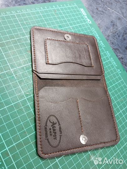 Обложка для автодокументов натуральная кожа