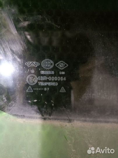 Стекло заднее правое Chery Fora Vortex Estina