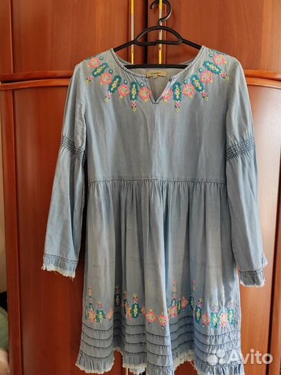 Джинсовое платье 46-48 р
