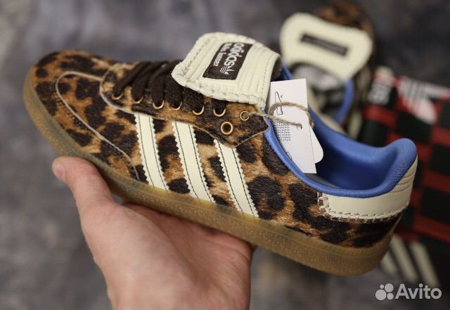 Кеды adidas samba pony x wales bonner leopard