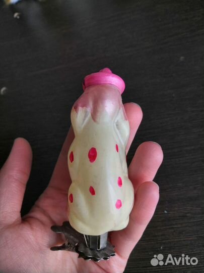 Елочная игрушка на прищепке Пёс Мастино