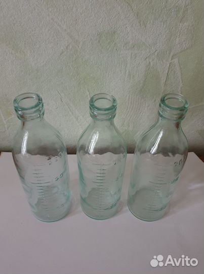 Бутылка мерная стеклянная для детского питания