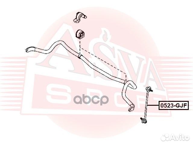 Тяга стабилизатора перед прав/лев 0523-GJF