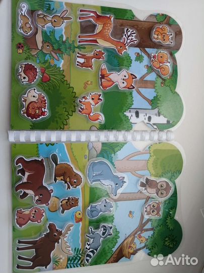 Игры на липучках с животными