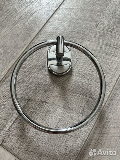 Кольцевой держатель для полотенец Savol хром