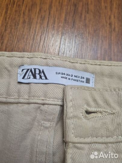 Джинсы zara mom 34