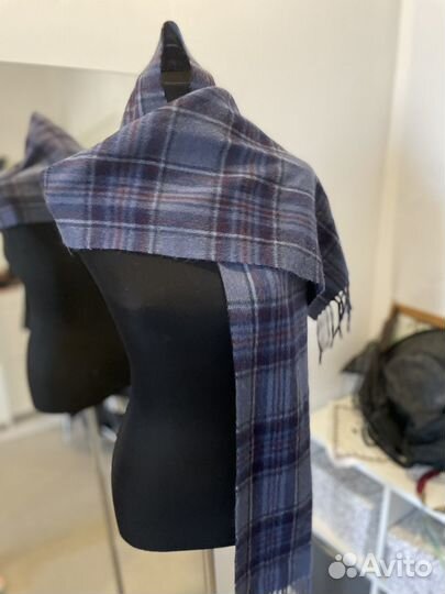 Шарф в клетку Англия шерсть