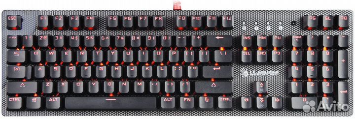 A4Tech LK Light Strike Blue, клавиш - 104, USB, се