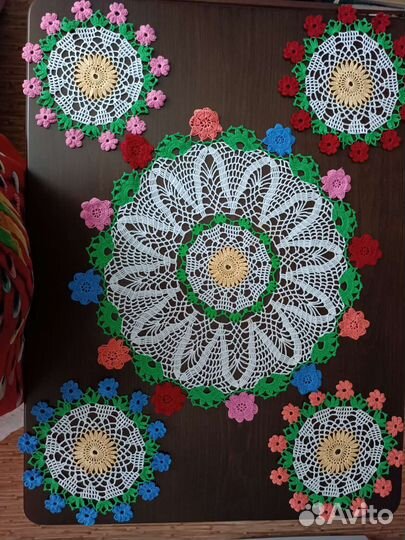 Крючком вязанные вещи.Ришелье