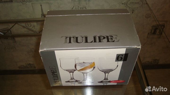 Фужеры 6 штук в коробке новые