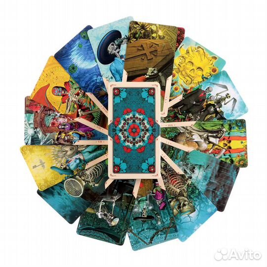 Карты Таро 'Святой смерти', 78 л, карта 6 х 11.3 с