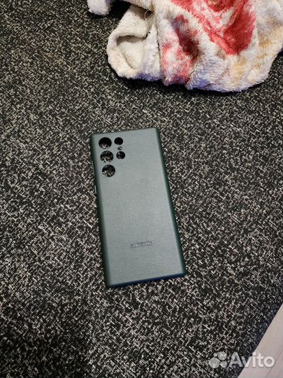 Чехол Leather Case для Samsung Galaxy S22 Ultra