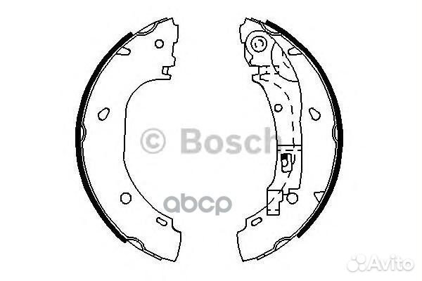 Колодки торм.бараб.254х57 citroen Jumper 2.0