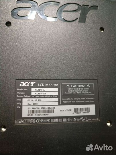 Монитор Acer 19